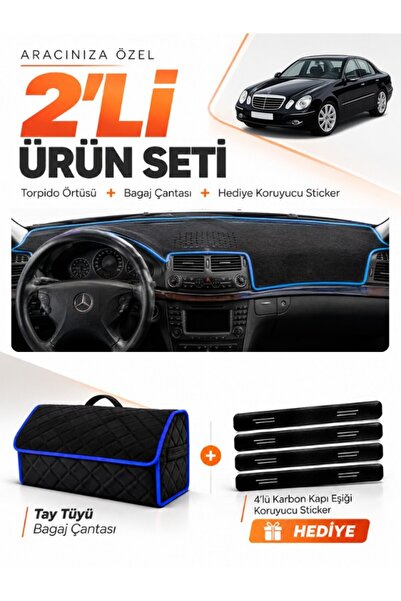 e-biz Mercedes W211 E-Class (2002-2009) Compatible Glove Box Cover + Tay Tüy ...