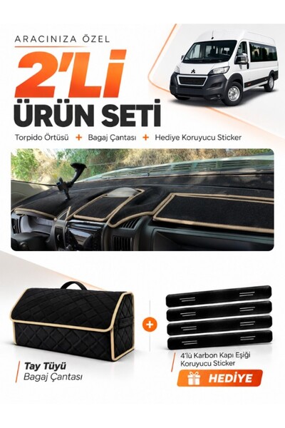 e-biz Peugeot Boxer (2017-2021) Compatible Dashboard Cover + Thai Feather Tru...