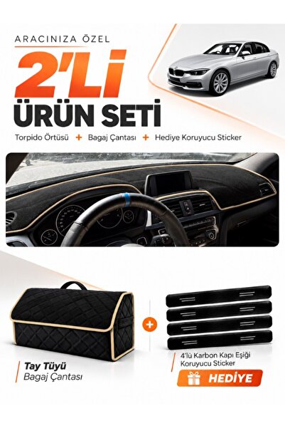e-biz غطاء توربيدو متوافق مع سيارة BMW F30 (2010-2018) + حقيبة أمتعة من الريش...