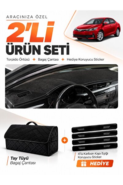 e-biz Toyota Corolla E170 (2012-2018) Compatible Dashboard Cover + Tay Tüy Tr...