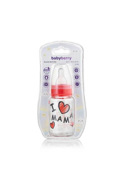 BabyBerry Glass Bottle Oval 125 Ml