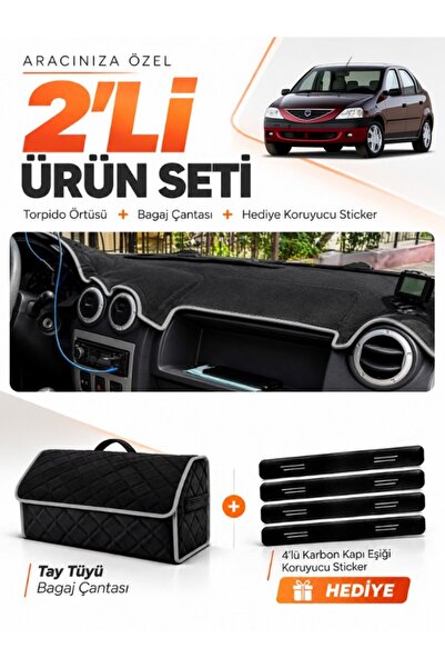e-biz Daci̇a Logan 1 (2004-2008) Compatible Glove Box Cover + Tay Tüy Luggage...