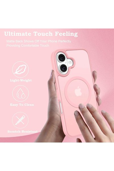 Hggzeg Husă de telefon compatibilă cu iPhone 15 Pro, Hggzeg, Husă de protecție, Magnetică, Încărcare wireless, Margini ridicate pentru protecția ecranului, Anti-zgârieturi, Design ultra-subțire, Design mat, Ușor de instalat, TPU/