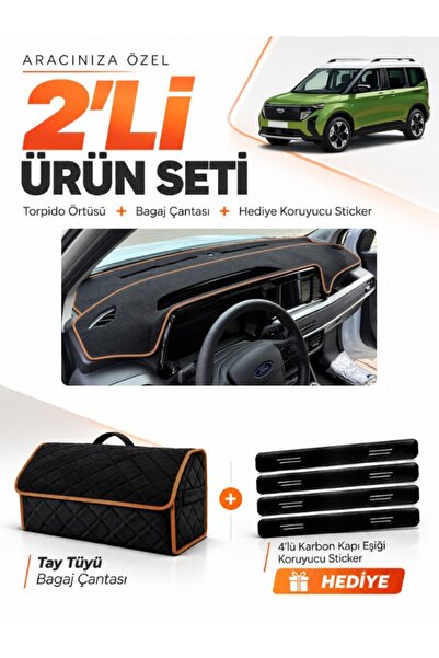 e-biz Ford Courier (2024-2027) Compatible Glove Box Cover + Feather-Textured ...