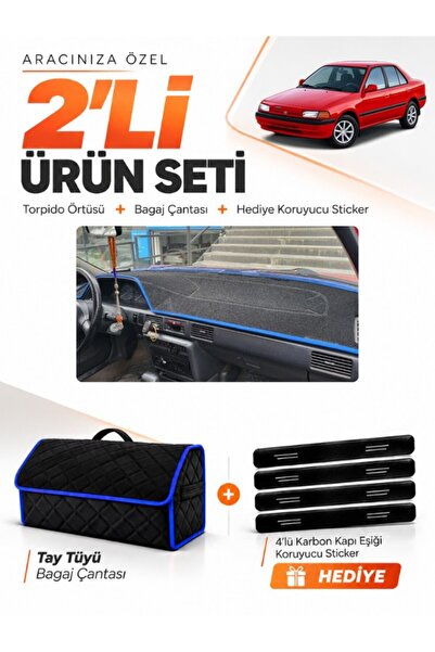 e-biz Mazda 323 Sedan (1991-1995) Compatible Dashboard Cover + Tay Feather Tr...