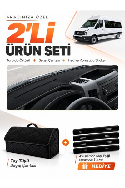 e-biz Volkswagen Crafter (2006-2014) Compatible Dashboard Cover + Tay Tüy Lug...