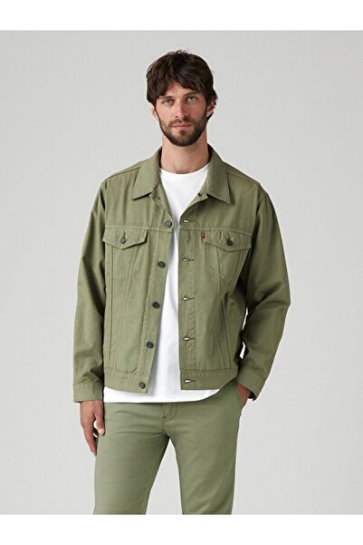 Levi's Relaxed Trucker Cotton Linen Ceket