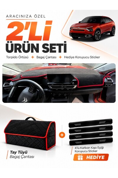 e-biz Citroen C4 Without Display (2020-2026) Compatible Dashboard Cover + Tha...