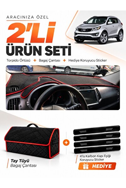 e-biz Kia Sportage (2010-2016) Compatible Torpedo Cover + Thai Feather Trunk ...