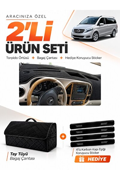 e-biz Mercedes Viano W447 (2014-Later) Compatible Torpedo Cover + Tay Tüy Lug...