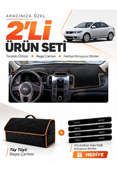 e-biz Kia Cerato (2008-2012) Compatible Torpedo Cover + Thai Feather Trunk Ba...