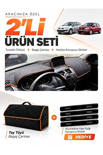 e-biz Renault Megane 2 Large Screen (2002-2009) Compatible Glove Box Cover + ...