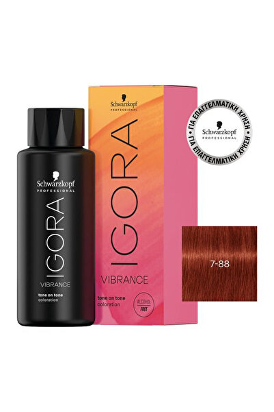 Schwarzkopf Igora Vibrance 7-88 Ξανθό Μεσαίο Έντονο Κόκκινο 60ml