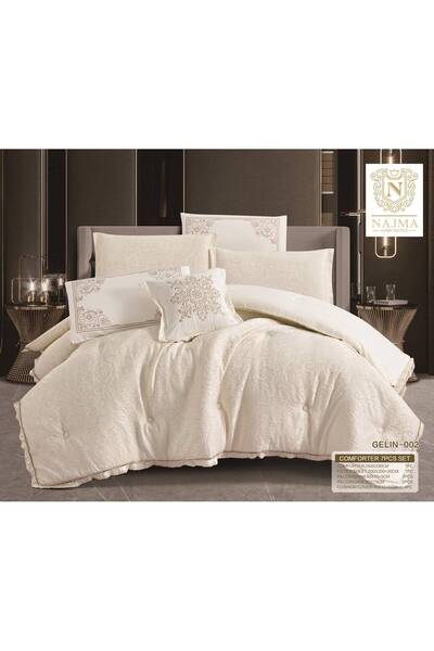 Generic Soft Jacquard Bridal Bedspread Classic Pattern Design 7 Pieces Jacqua...