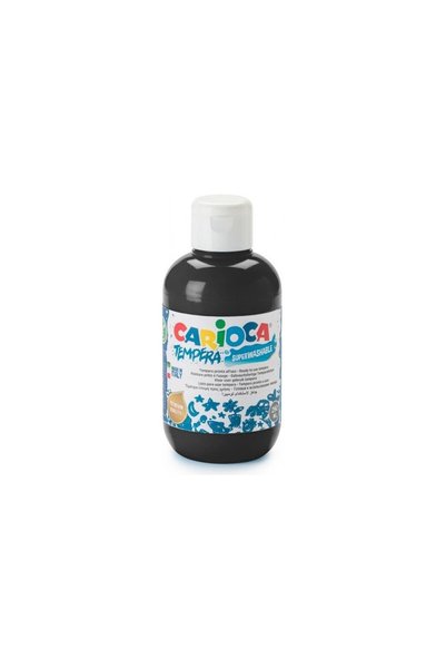 carioca Siyah Guaj Boya 250 ml Kokusuz ve Kolay Temizlenebilir 0-3 Yaş Çocuklar İçin