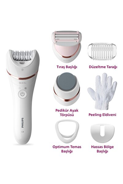 Philips BRE730/05 Epilatör (Yüz+Koltuk alti+Bikini Bölgesi+Bacak)Islak-Kuru,I...