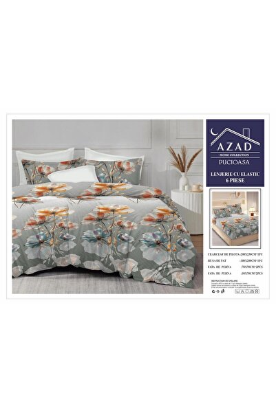 Pucioasa Double Duvet Cover Set , 2 people, Pucioasa, Cotton, Finet, 6 Pieces...