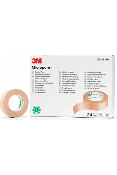 3M Micropore Ten Rengi Kağıt Flaster Hassas Ciltler Için Fiyatı