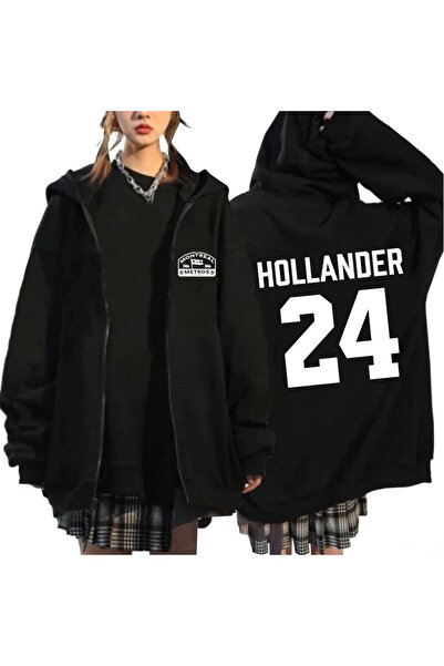 Vordevia Heated Rivalry Hollander Printed 3 Thread Zipper Cardigan Embossed O...