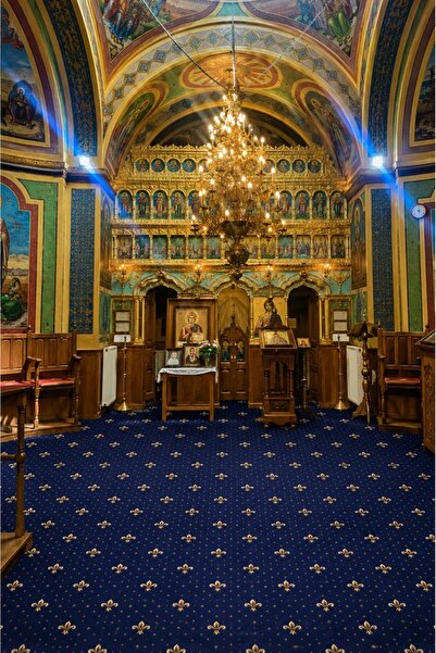 Talis Mocheta biserica, Lotos, Albastru, 400x700 cm, Delta