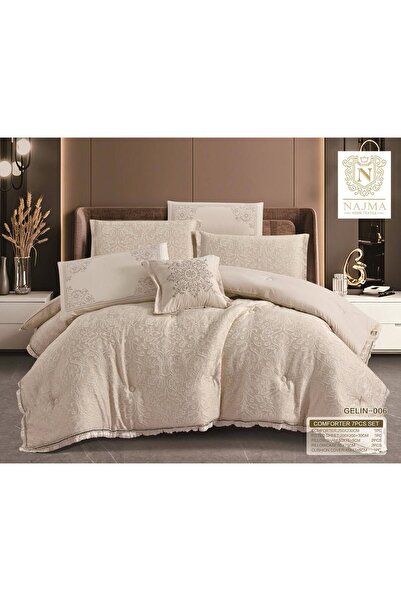Generic Soft Jacquard Bridal Bedspread Classic Pattern Design 7 Pieces Jacqua...