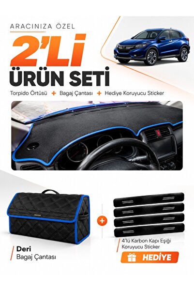 e-biz Honda Hr-V (2016-2020) Compatible Dashboard Cover + Leather Trunk Bag +...