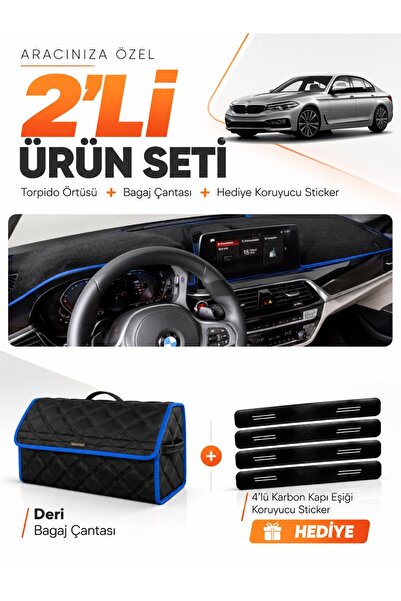 e-biz Bmw G30 G31 G38 (2017-2023) Compatible Glove Box Cover + Leather Trunk ...