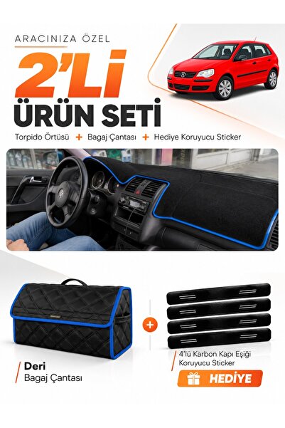 e-biz Volkswagen Polo Dürbün (2001-2009) Compatible Dashboard Cover + Leather...