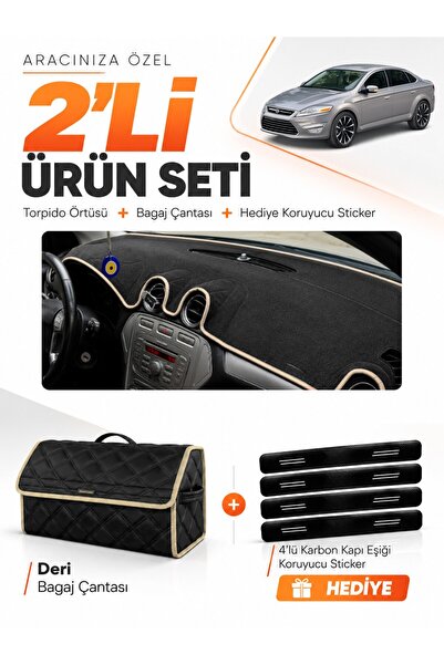 e-biz Ford Mondeo Mk4 (2008-2014) Compatible Dashboard Cover + Leather Trunk ...