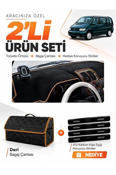 e-biz Mercedes Vito W638 (1996-2003) Compatible Dashboard Cover + Leather Lug...