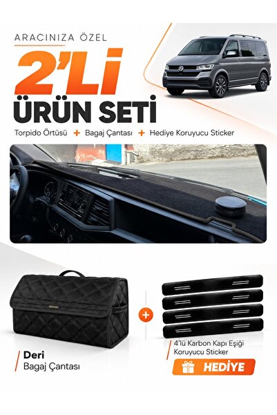 e-biz Volkswagen Transporter T7 (2021-2024) Compatible Dashboard Cover + Leat...