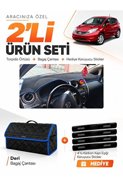 e-biz Nissan Note E12 (2009 and Later) Compatible Torpedo Cover + Leather Tru...