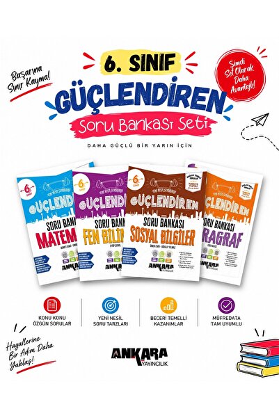 Ankara Yayıncılık 2027 6. Sınıf Matematik-Fen-Sosyal-Paragraf Güçlendiren %10...