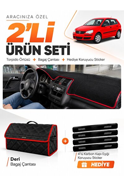 e-biz Volkswagen Polo Dürbün (2001-2009) Compatible Dashboard Cover + Leather...