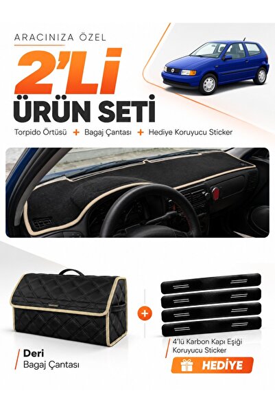 e-biz Volkswagen Polo Classic (1997-2001) Compatible Dashboard Cover + Leathe...