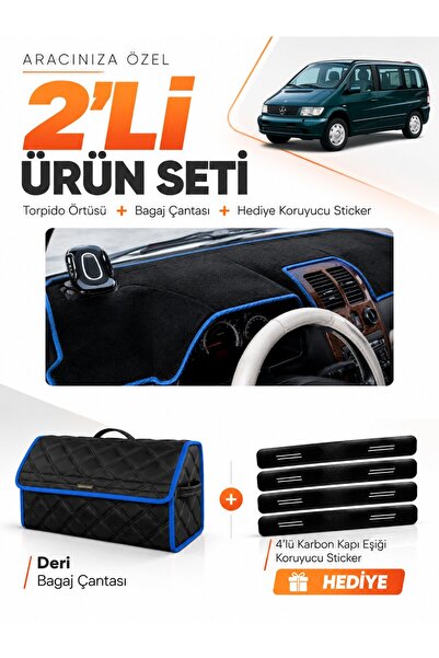 e-biz Mercedes Vito W638 (1996-2003) Compatible Dashboard Cover + Leather Lug...