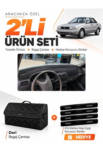 e-biz Nissan Sunny (1990-1995) Compatible Torpedo Cover + Leather Trunk Bag +...