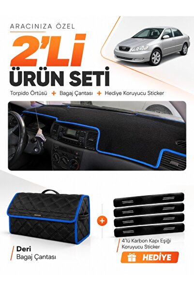 e-biz Toyota Corolla E130 (2000-2006) Compatible Dashboard Cover + Leather Tr...