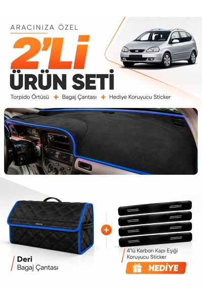 e-biz Chevrolet Rezzo (2000-2011) Compatible Dashboard Cover + Leather Trunk ...