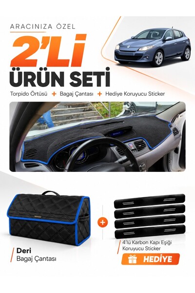 e-biz Renault Megane 3 Small Screen (2008-2015) Compatible Glove Box Cover + ...