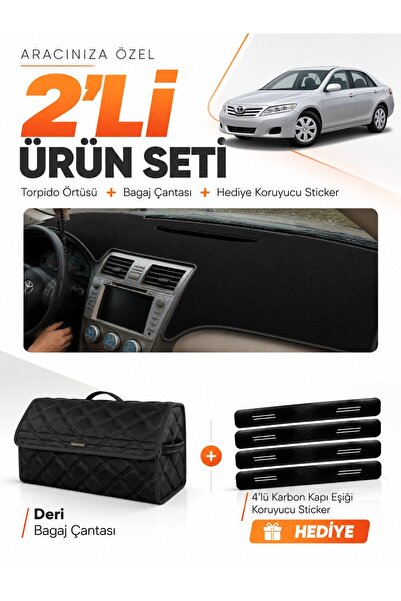 e-biz Toyota Camry (2006-2012) Compatible Dashboard Cover + Leather Trunk Bag...
