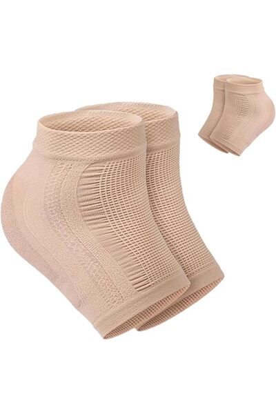 Generic MuSylonz 1 pair Heel Protector Sleeve, Compression Gel Heel Sleeve fo...