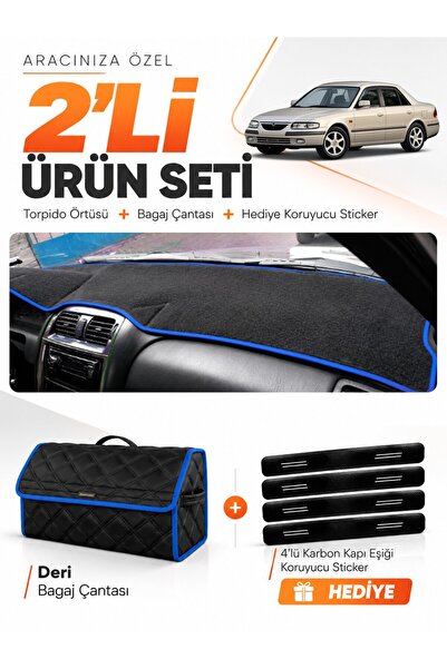 e-biz Mazda 626 (1997-2002) Compatible Dashboard Cover + Leather Trunk Bag + ...