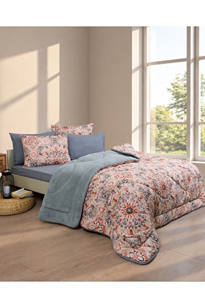 Sudemhome Çift Kişilik Çift Taraflı Peluş Welsoft Pufidik Polar Uyku Seti (Yo...