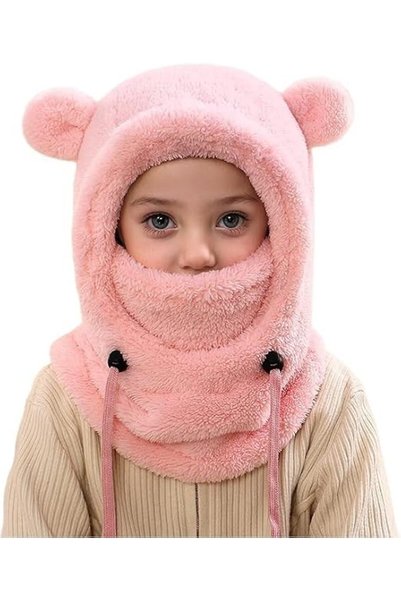 HZYH Kids Winter Fleece Balaclava Ski Mask, Double Lined Windproof Warm Adjus...