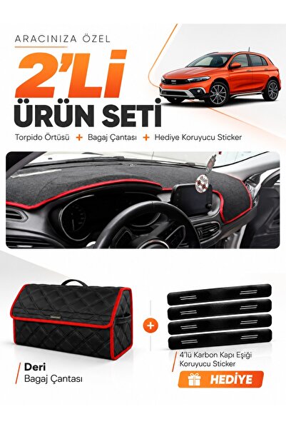 e-biz Fi̇at Egea Cross (2021-2026) Compatible Torpedo Cover with Tablet Holde...