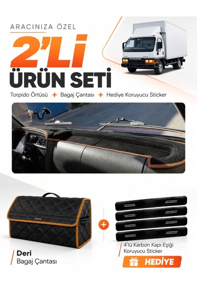 e-biz Mitsubishi Canter Fe639 (1996-2005) Compatible Torpedo Cover + Leather ...