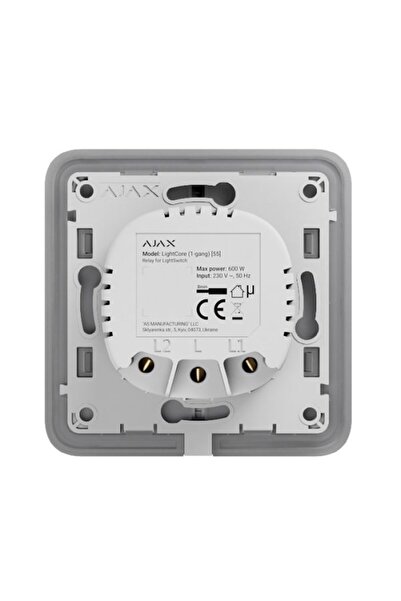 Ajax LIGHT CORE (1-ΘΕΣΗΣ) Ασύρματος έξυπνος διακόπτης αφής για έναν αναλογικό...