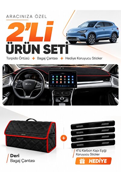 e-biz Byd Seal U Dm (2024-on) Compatible Torpedo Cover + Leather Luggage Bag ...