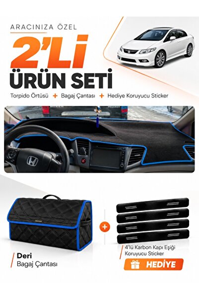 e-biz Honda Civic Fb7 (2011-2015) Compatible Dashboard Cover + Leather Trunk ...